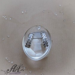 Сребърни обеци с циркони E-1427